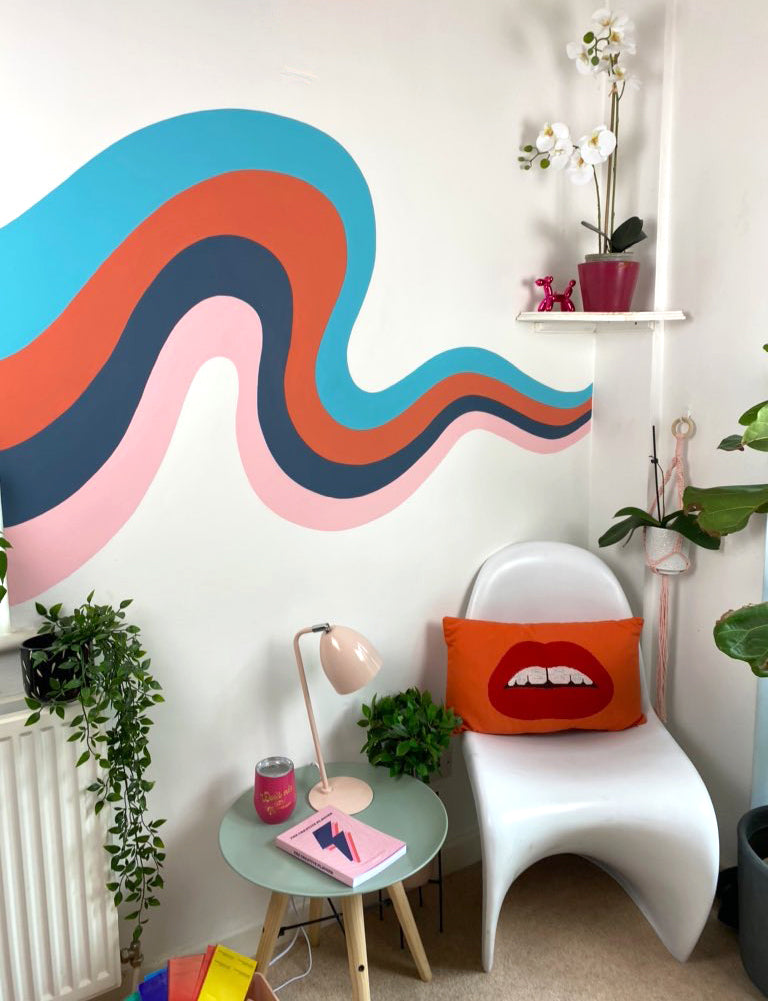 Indoor Rainbow Mural by Doodlemoo