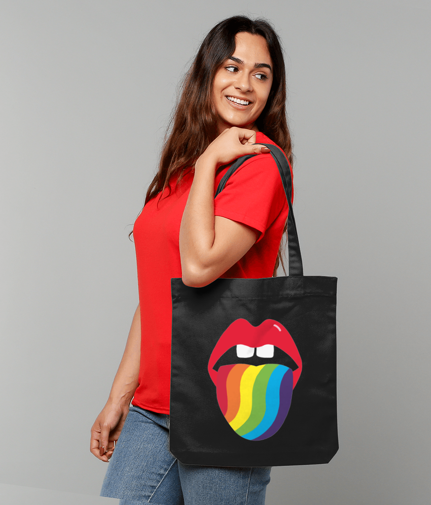 Happy Rainbow Tote Bag – a rainbow in your cloud