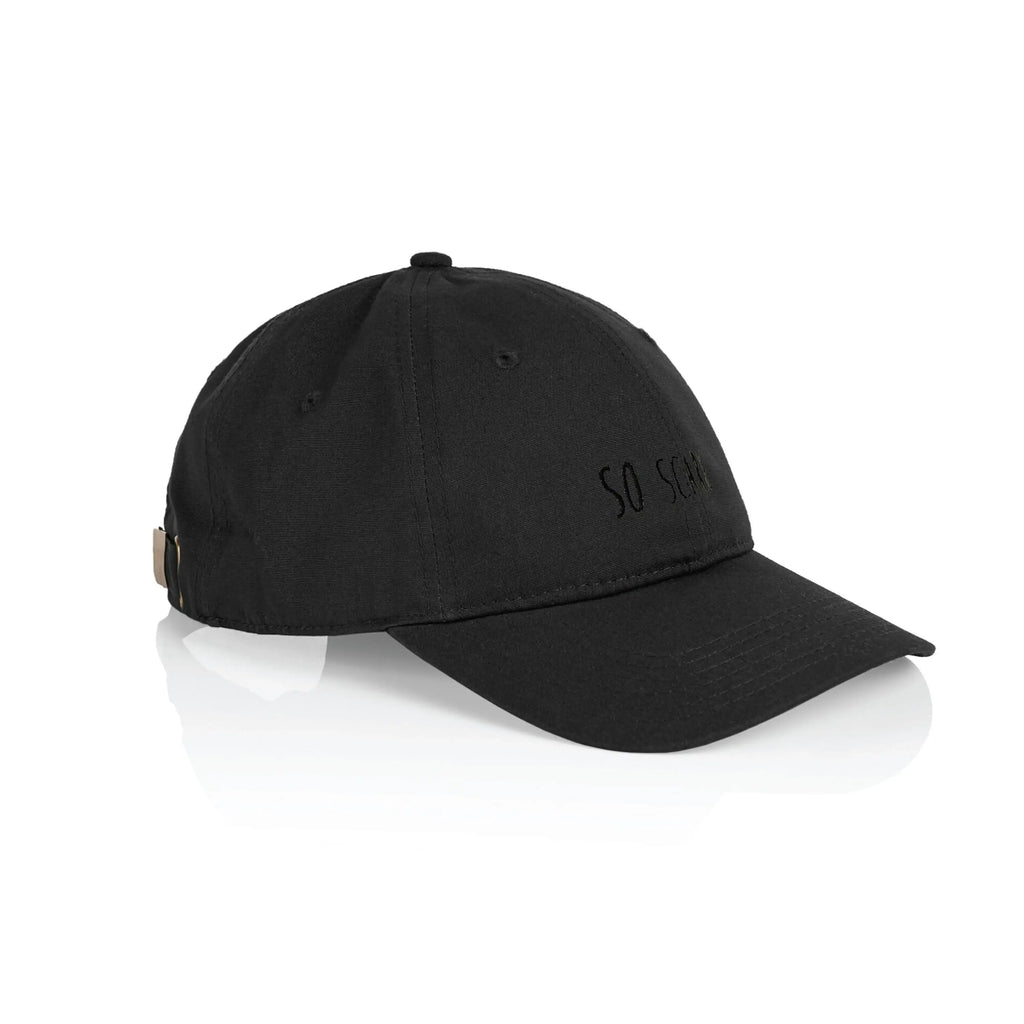 5 PANEL HAT - BLACK – So Scare Social Club