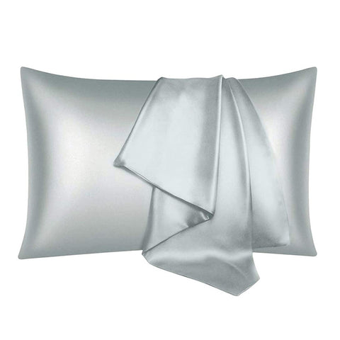 Silk pillowcase silver