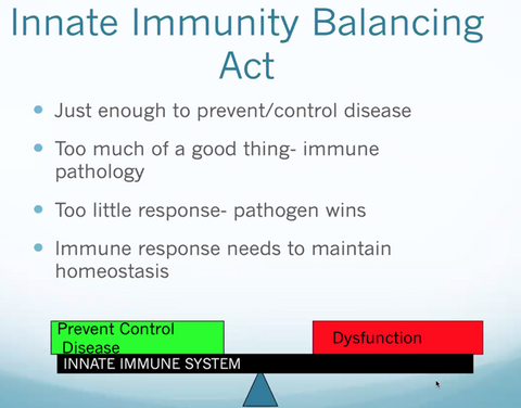 Innate Immunity Balancing Act