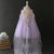 A Line Flower Girl Dress with Flower Appliques and Tulle Cloak