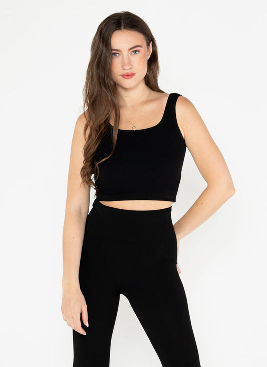 Cropped Faux Leather Tank – urbanity online and boutique