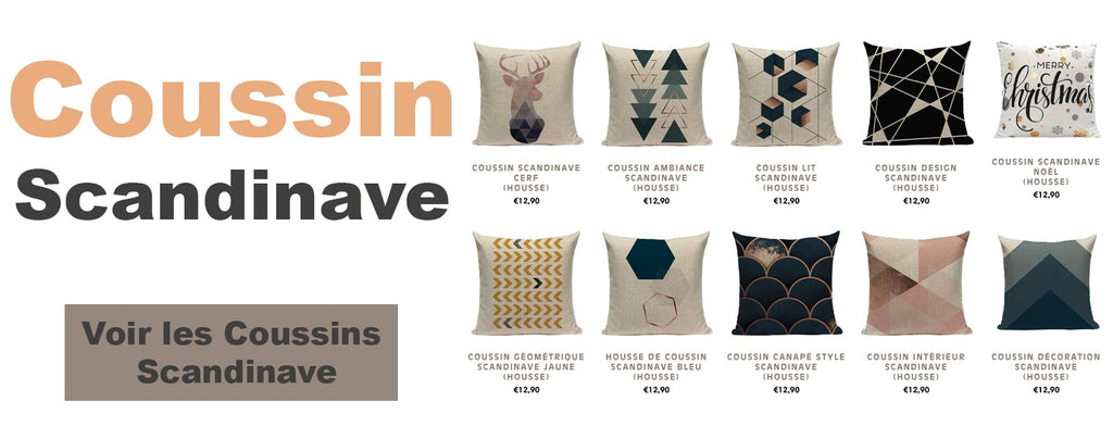 collection coussin scandinave