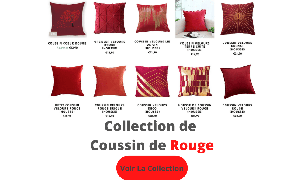 collection de coussin rouge