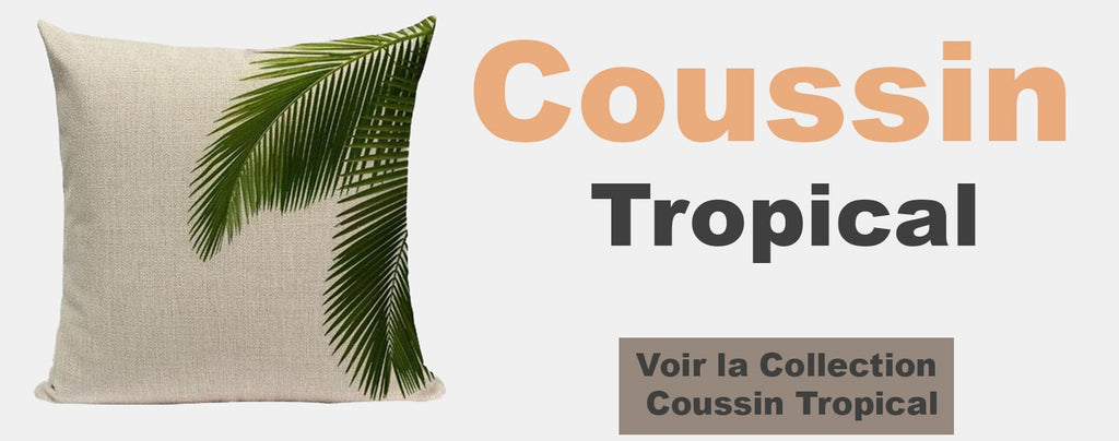 collection de coussin tropical