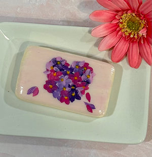 Violet Crush Hand Painted Valentine Soap - The Acrylic Garden