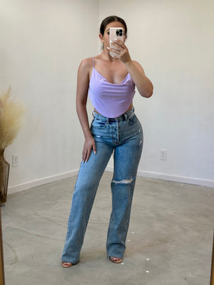 Angie Crop Top (Lavender) - Valeria'S Boutique 