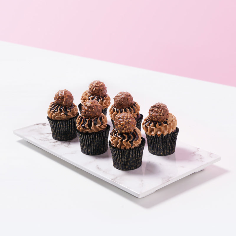 Ferrero Rocher Nutella Cupcake (12 Pieces) - CakeRush