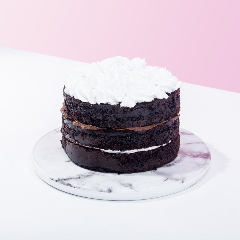 Heavenly Black and White Cake - CakeRush