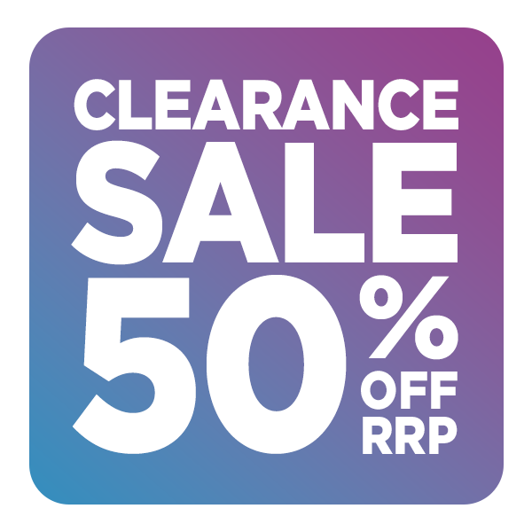 CLEARANCE SALE: 50% OFF RRP