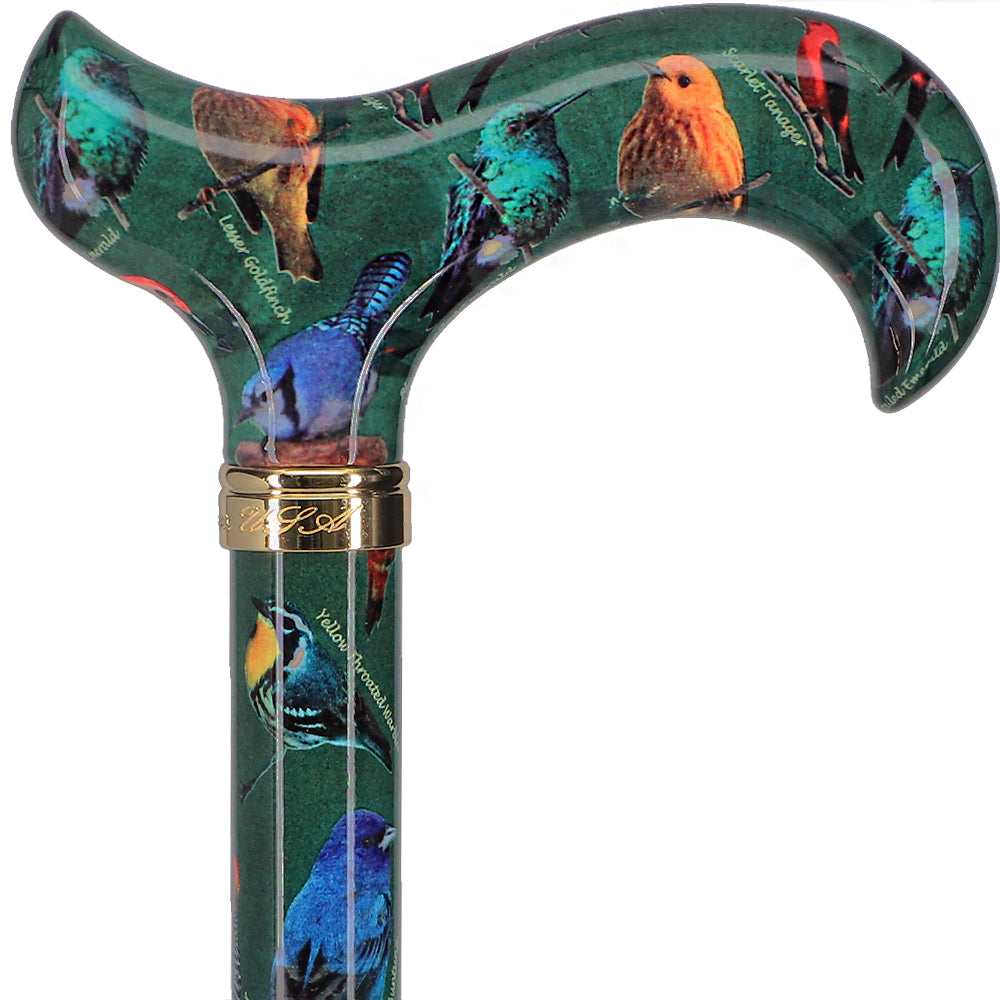 American Songbird Designer Adjustable Derby Walking Cane