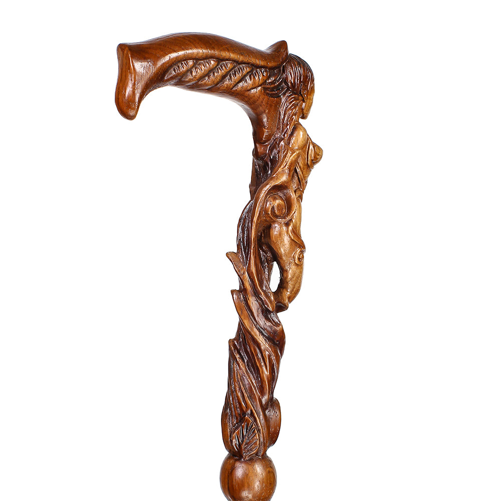 French Aphrodite Sword-Cane: Intricate Design & Stamina Wood