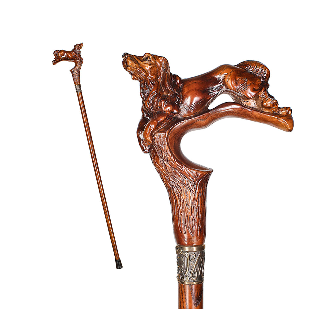 Awakening Bear Cane wood crafted hand carved Walking Stick