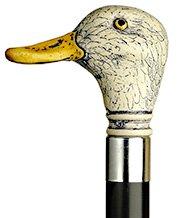 White Swallow Bird: Artisan Intricate Detail Handcarved Cane