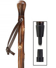 Auto Flip-Up Walnut Wood Cane Holder: Easy Store-Away Design