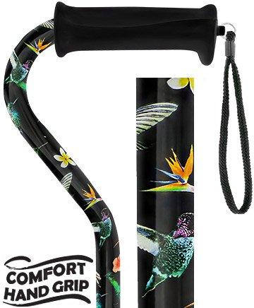 COMFORT GRIP CANE - FOLDING, ADJUSTABLE