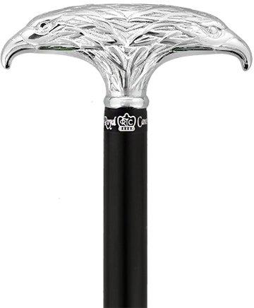Colors Don't Run Chrome Plated Eagle Head Walking Cane With