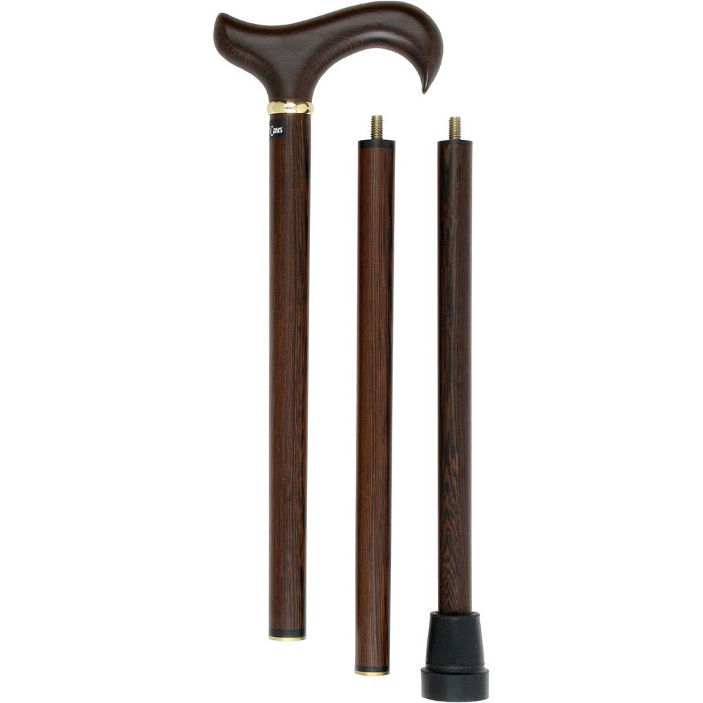 Brass Derby Handle Walking Cane w/ Custom Color Stained Ash Shaft