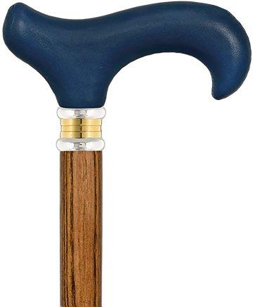 Elegant L Shape Blonde Horn Derby Walking Cane With Ebony Wood