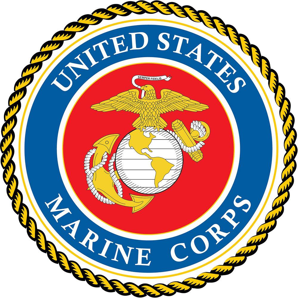 U.S. Marine Corps Flat Top Walking Stick - Fashionable Canes