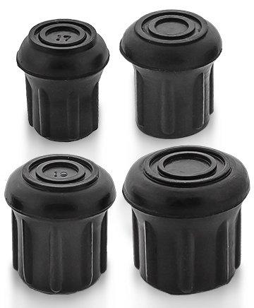 Standard Black Rubber Cane Tips