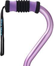 Purple Offset Walking Cane w/ Color matching Grip