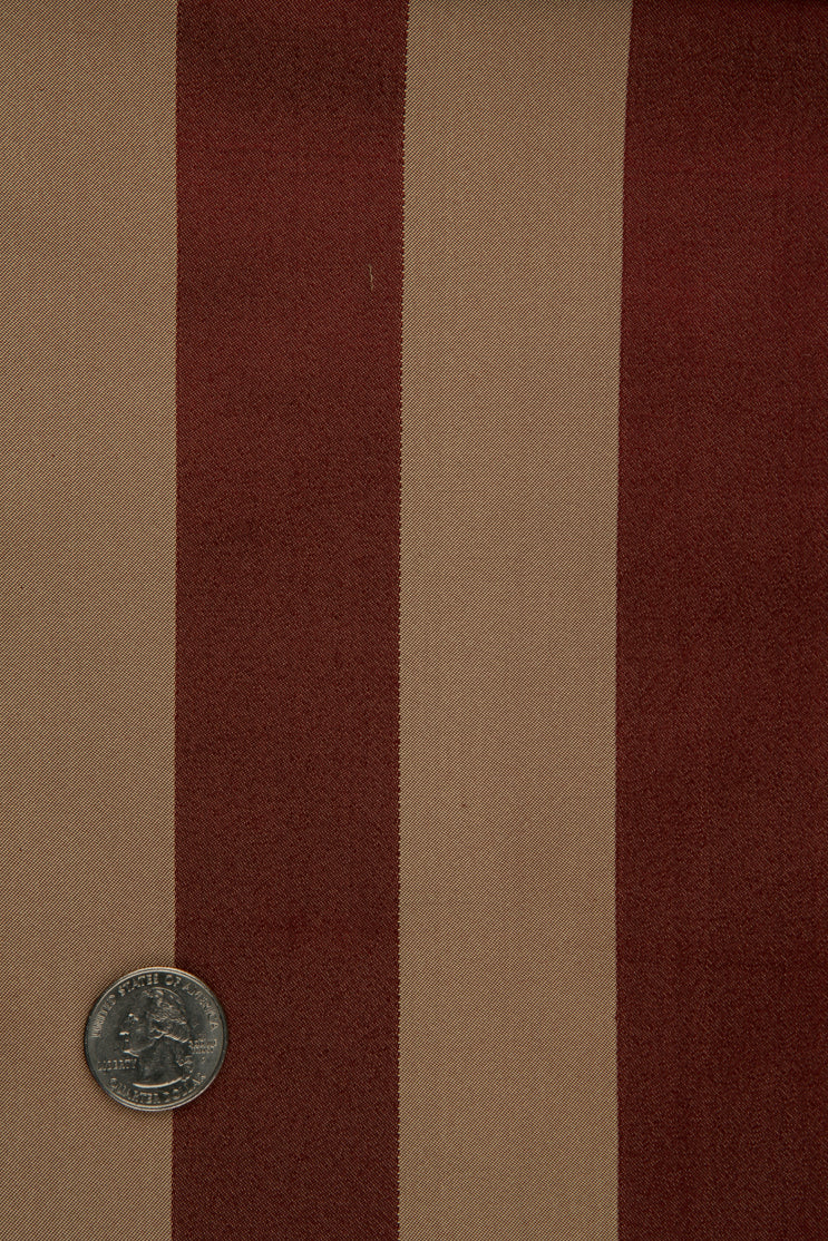 Red Brown Silk Jacquard 004 Fabric