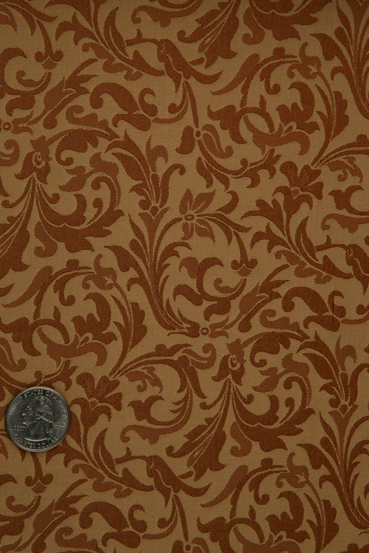 Orange Silk Jacquard 034 Fabric