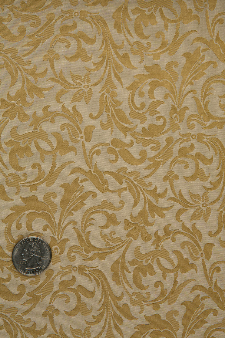 Golden Yellow Silk Jacquard 036 Fabric