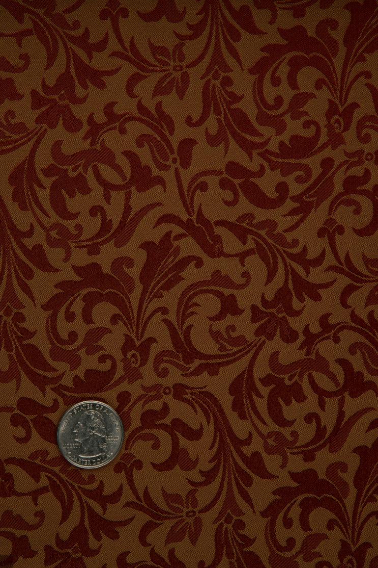 Maroon Silk Jacquard 037 Fabric