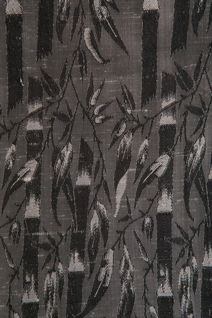 Ash Grey Silk Jacquard 039 Fabric