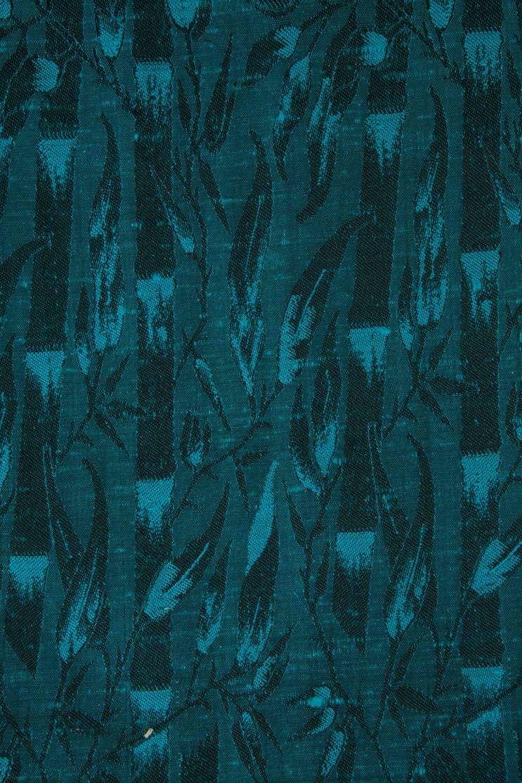 Blue Silk Jacquard 042 Fabric