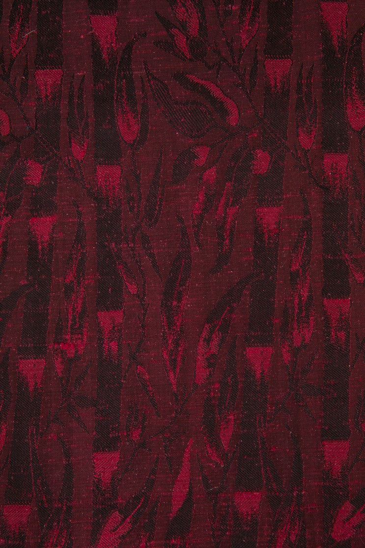 Maroon Silk Jacquard 043 Fabric