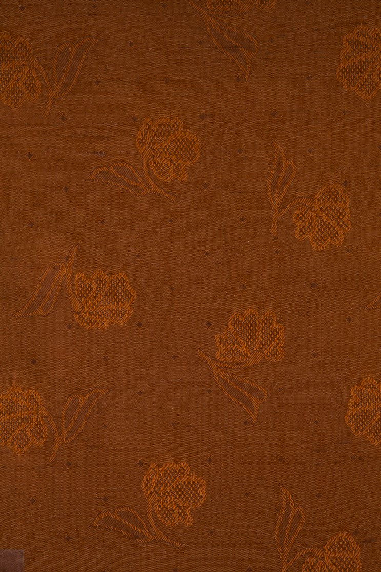 Brown Silk Jacquard 065 Fabric