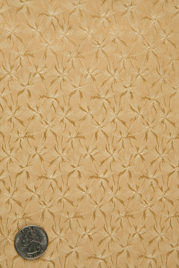 Peach-Orange Silk Jacquard 092 Fabric