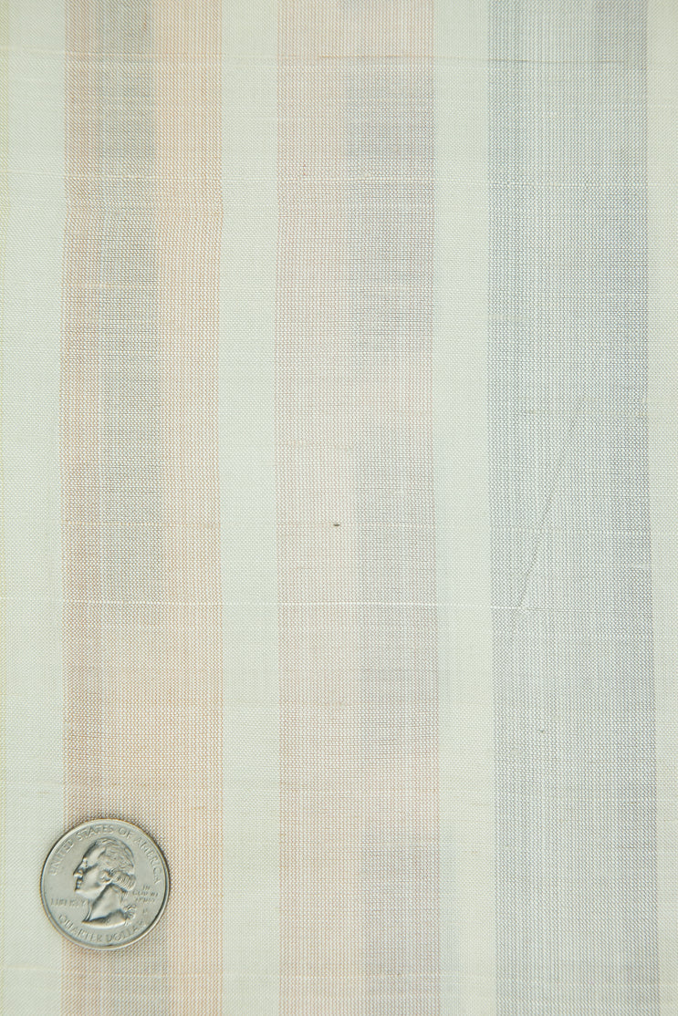 Multicolor Striped Silk Shantung 112 Fabric