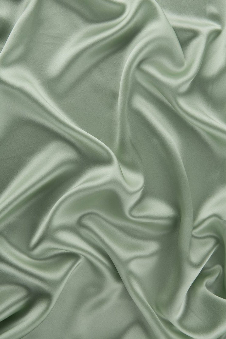 Clearly Aqua Stretch Charmeuse Fabric