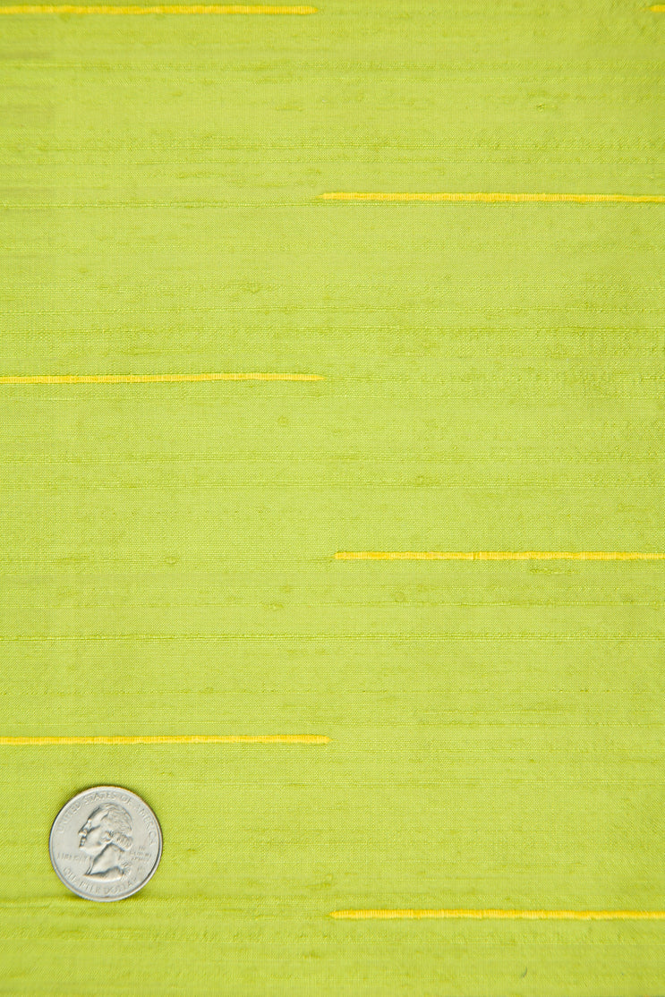 Lime Green Yellow Silk Shantung 130/12 Fabric
