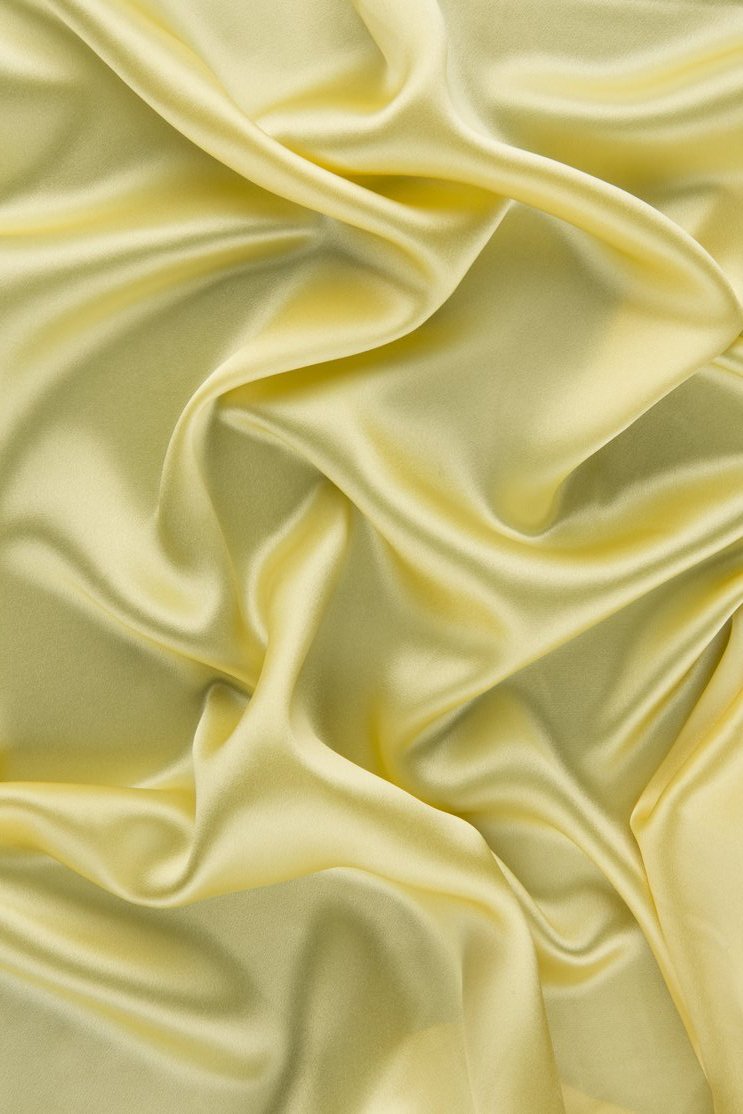 Custard Stretch Charmeuse Fabric