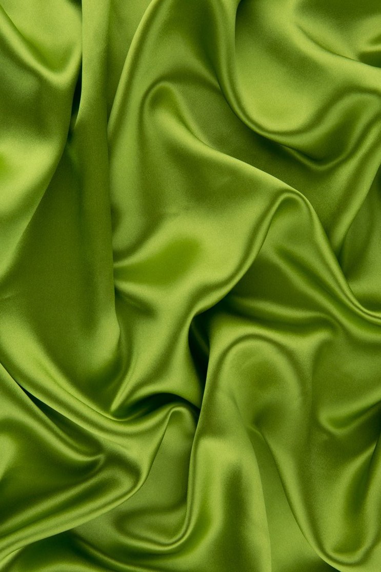 Peridot Stretch Charmeuse Fabric