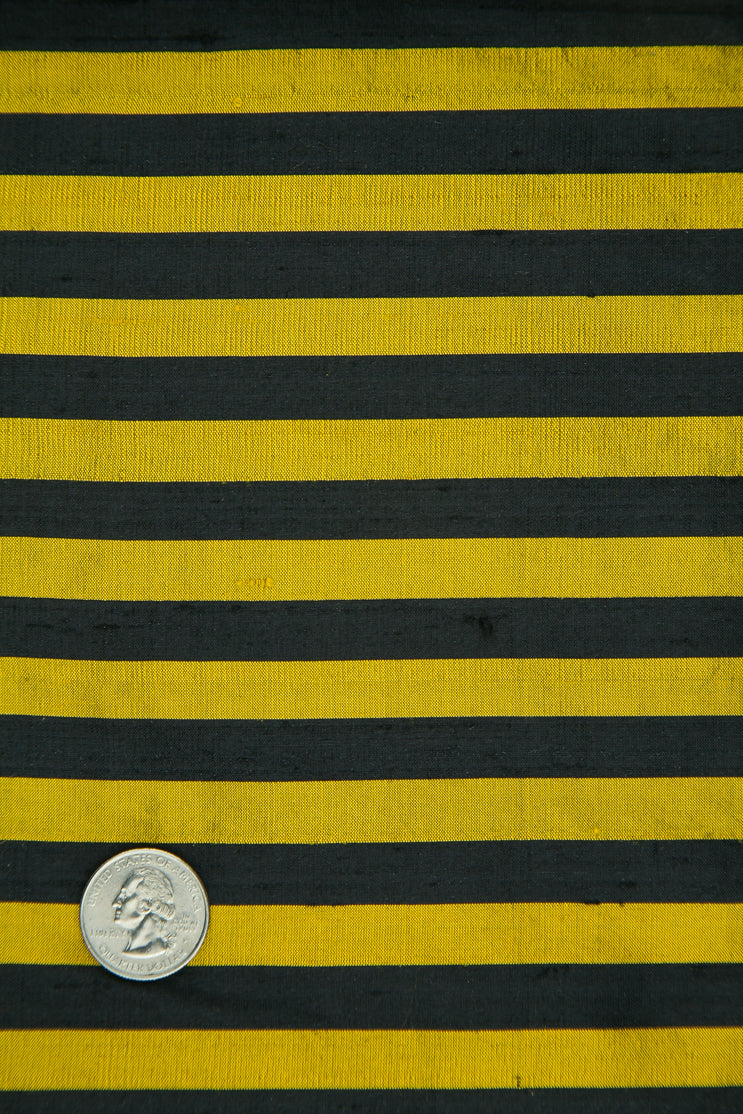 Black Gold Silk Shantung 154 Fabric