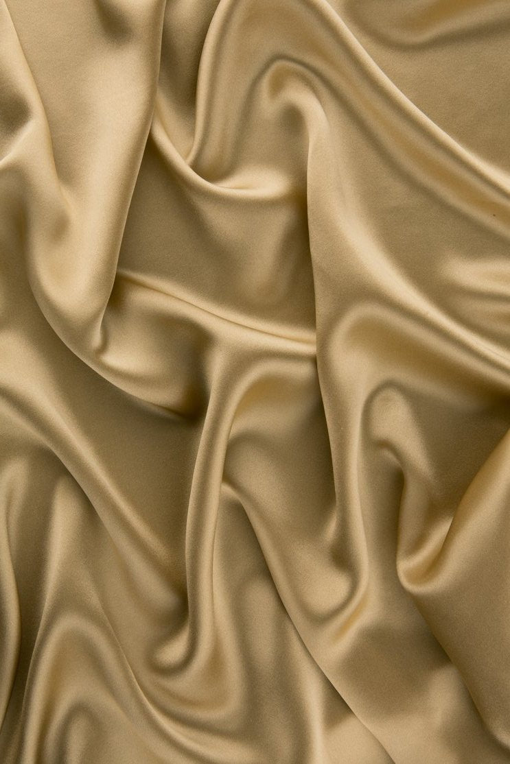 New Wheat Stretch Charmeuse Fabric