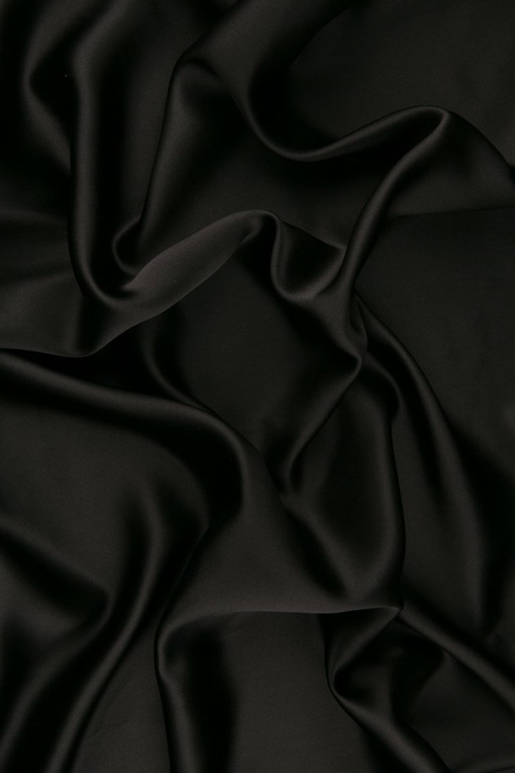 Dark Shadow Stretch Charmeuse Fabric