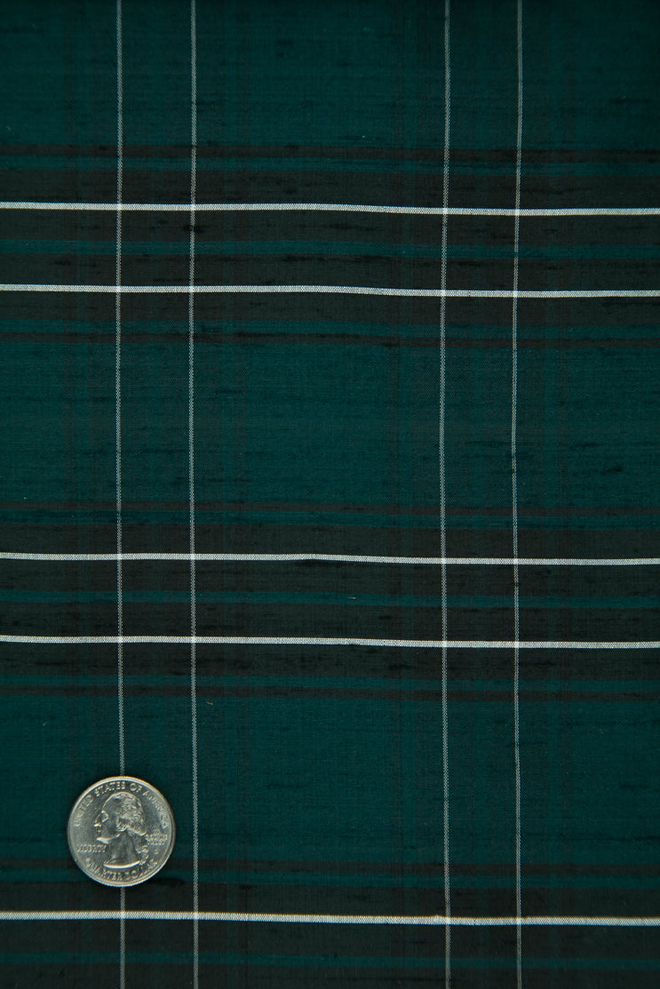 Multicolor Tartan Plaid Silk Shantung 194 Fabric