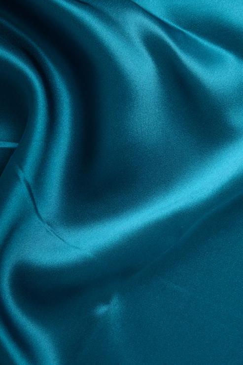 Ocean Depths Stretch Charmeuse Fabric