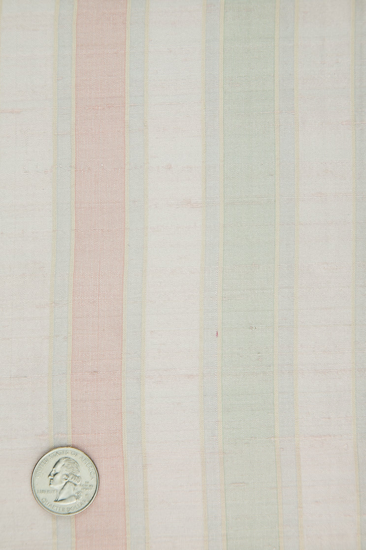 Multicolor Striped Silk Shanting 239 Fabric