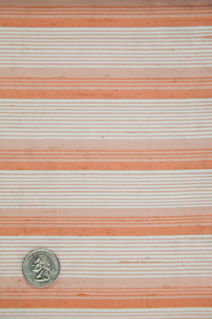 Multicolor Striped Silk Shanting 278 Fabric