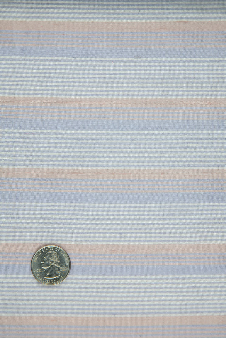 Multicolor Striped Silk Shanting 279 Fabric