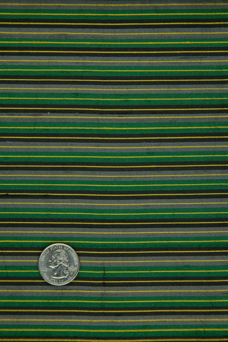 Multicolor Striped Silk Shanting 286 Fabric